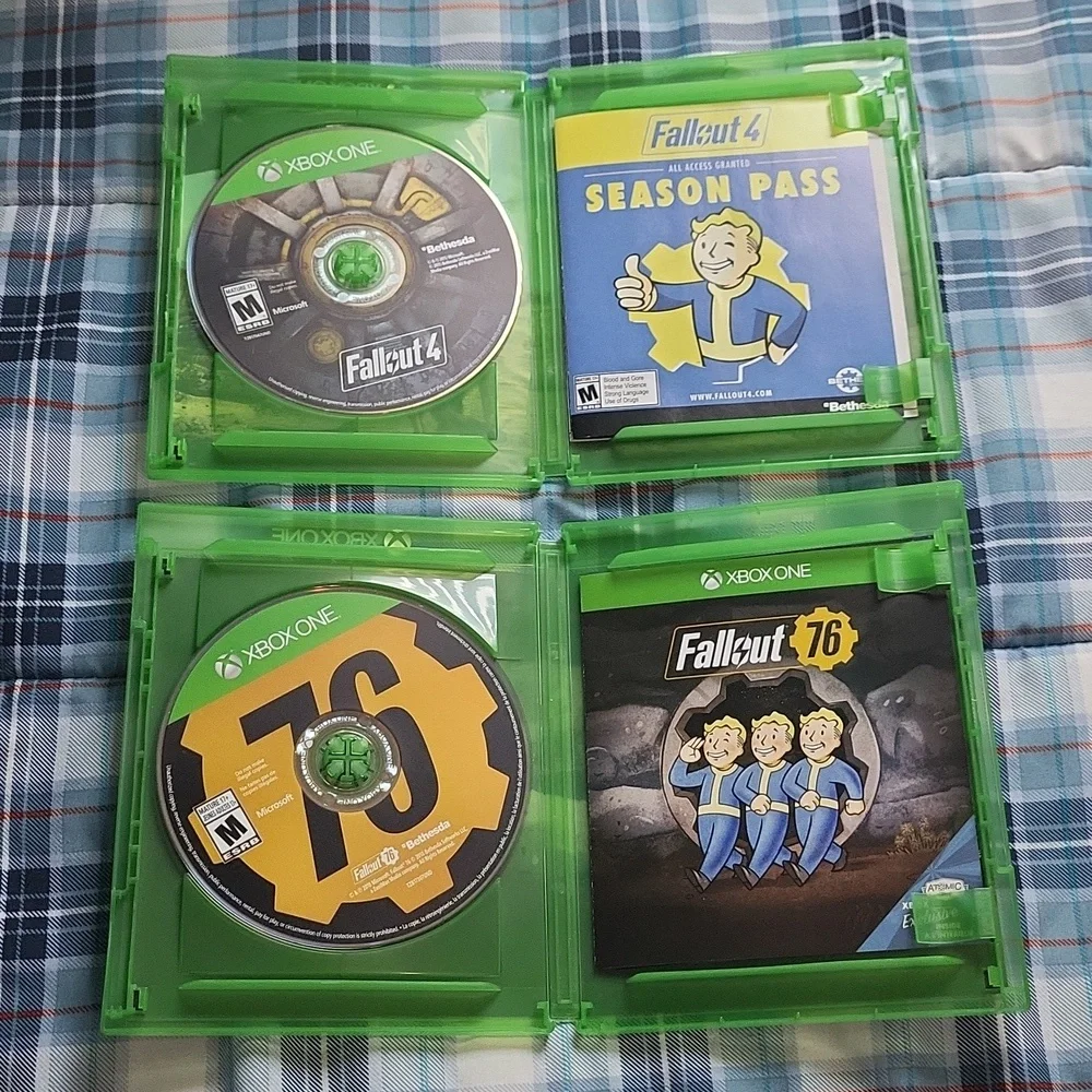 2 Fallout 76 Xbox one video game lot 4 Microsoft games bundle